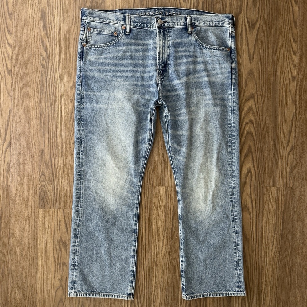 American Eagle Jeans Mens 40x30 Blue Original Bootcut Faded Medium Wash Denim